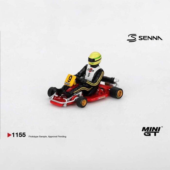 Mini Gt - 1981 Senna Kart Formula K #9 Ayrton Senna Da Silva Karting