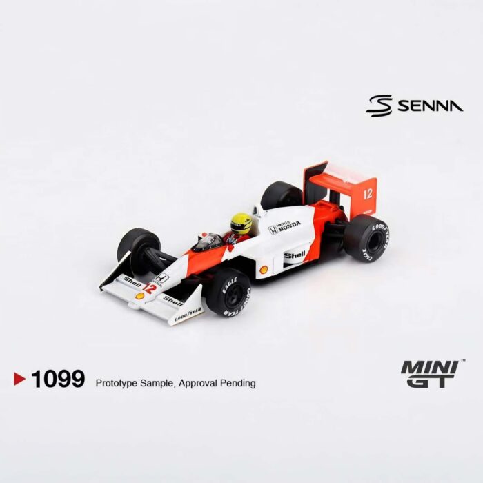 Mini Gt - 1988 McLaren MP4/4 #12 Ayrton Senna Japanese Grand Prix Winner