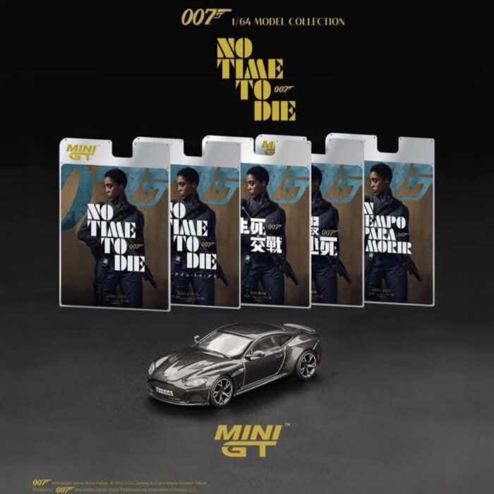 Mini Gt - 2021 Aston Martin DBS *No Time To Die* blister Packaging