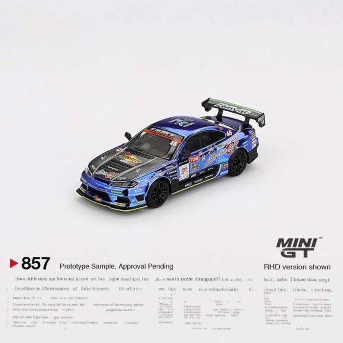 Mini Gt - 2023 Nissan Silvia S15 #46 Naoki Nakamura, D-MAX Racing D1 Grand Prix