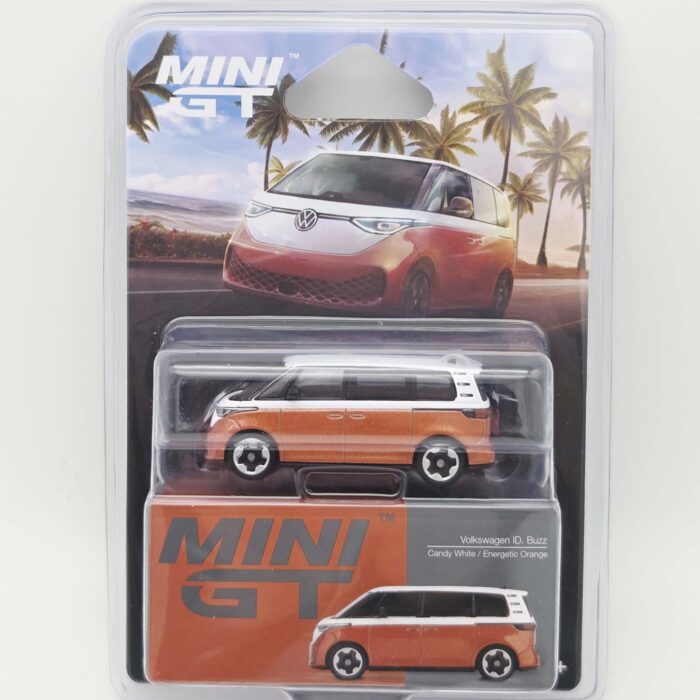 Mini Gt - 2024 Volkswagen ID.Buzz, caravelle candy white/energetic  blister