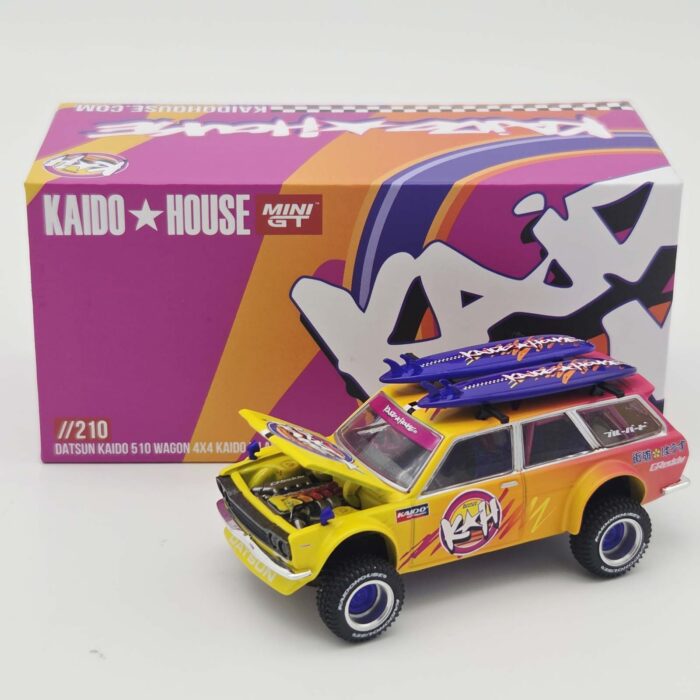 Mini Gt - 1969 Datsun 510 Wagon 4x4 Kaido Islands V1