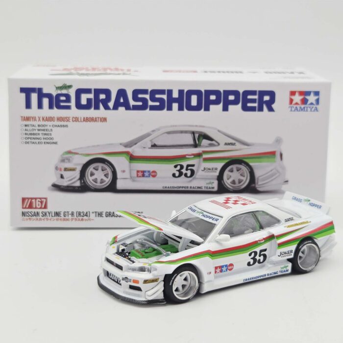 Mini Gt - 1999 Nissan Skyline GT-R (R34) Tamiya *The Grasshopper* V1