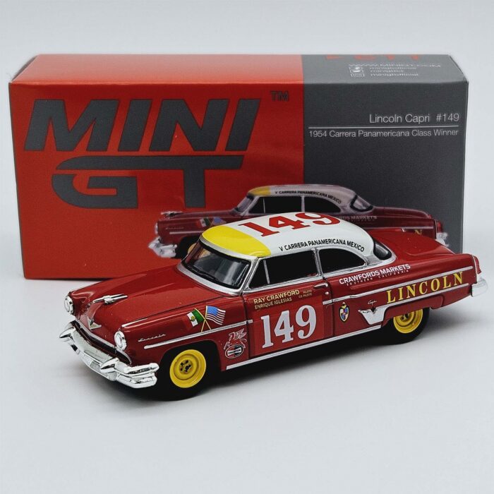Mini Gt - 1954 Lincoln Capri #149 Carrera Panamericana Class Winner