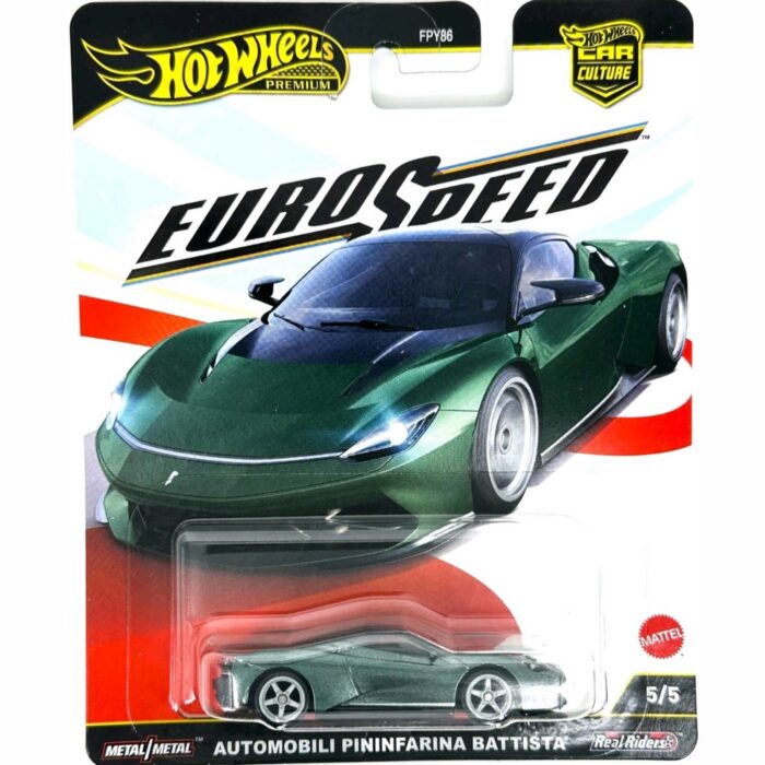 Hot Wheels - Automobili pininfarina Battista, green euro speed