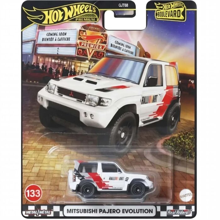 Hot Wheels - Mitsubishi Pajero Evolution, white/red boulevard
