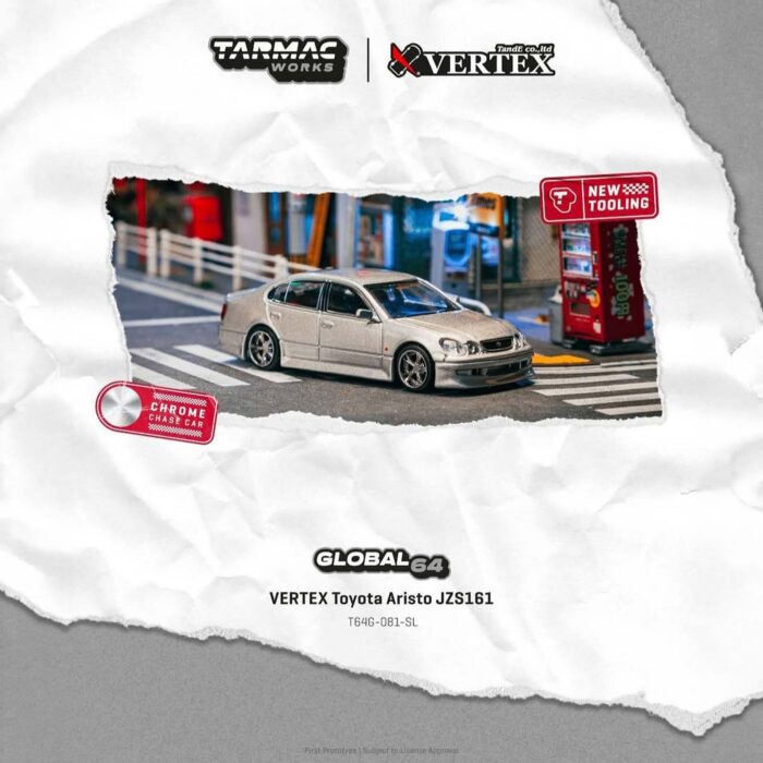 Tarmac - Vertex Toyota Aristo JZS161, silver
