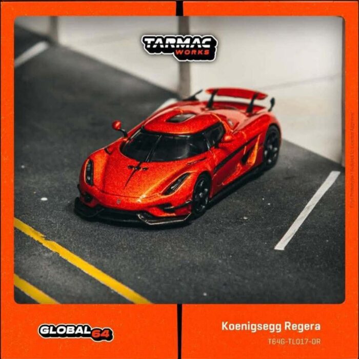 Tarmac - Koenigsegg Regera, orange metallic/black stripes