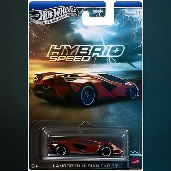 Hot Wheels - Lamborghini Sian, red hybrid speed