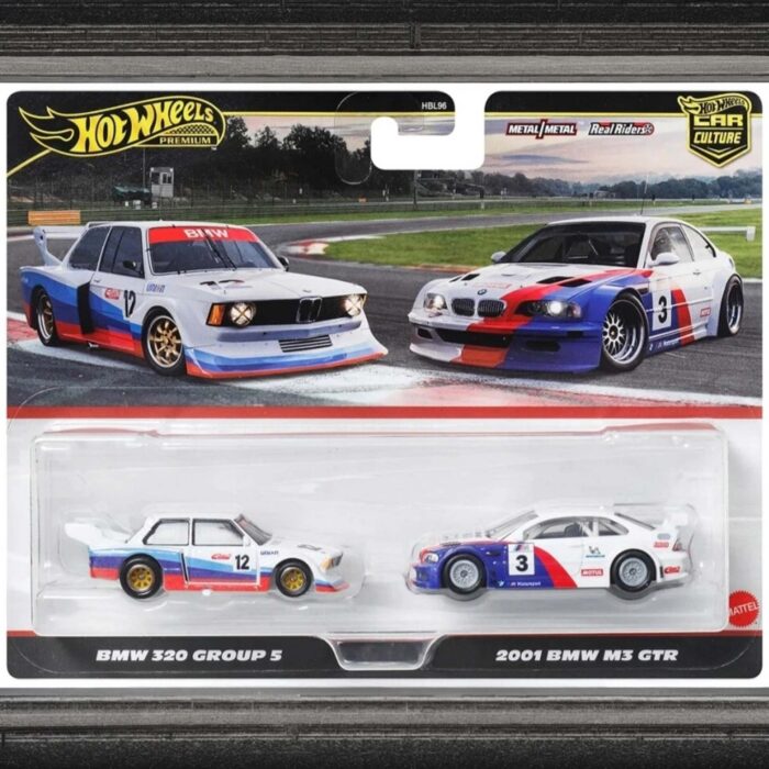 Hot Wheels - 2-pack Bmw 320 Group 5 & 2001 Bmw M3 GTR