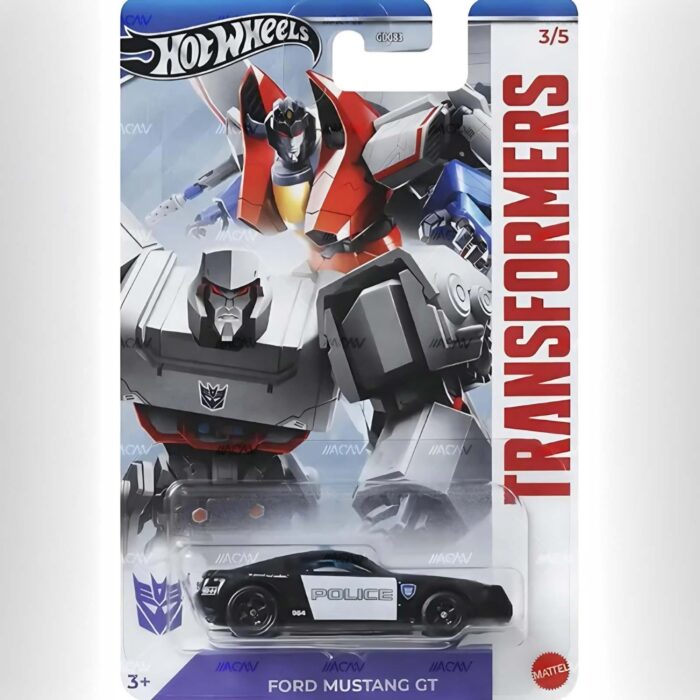 Hot Wheels - Ford Mustang GT Police, black/white transformers