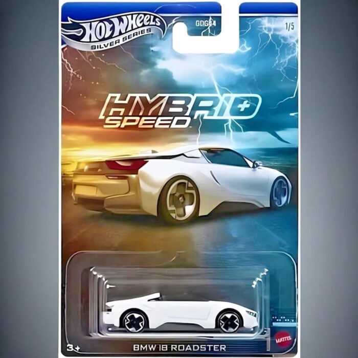 Hot Wheels - BMW i8 Roadster, white hybrid speed