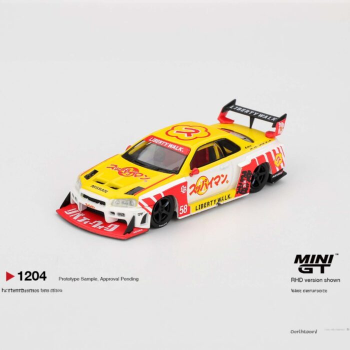 Mini Gt - 2025 Nissan GTR (R34) LB-Super Silhouette 1204, rhd