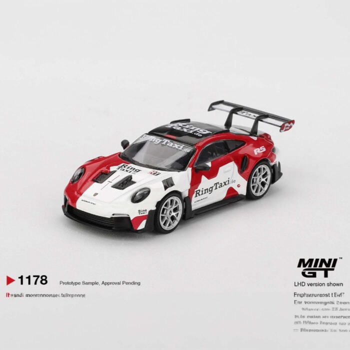 Mini Gt - 2025 Porsche 911 (992) GT3 RS Weissach Ring Taxi blister 1178