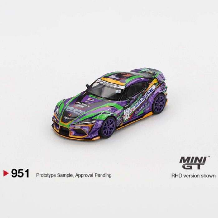 Mini Gt - 2021 Toyota GR Supra Kuhl D1GP Evangelion Racing blister