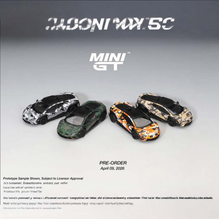Mini Gt - 2025 Lamborghini Huracan Sterrato All Terrarin 4 cars set