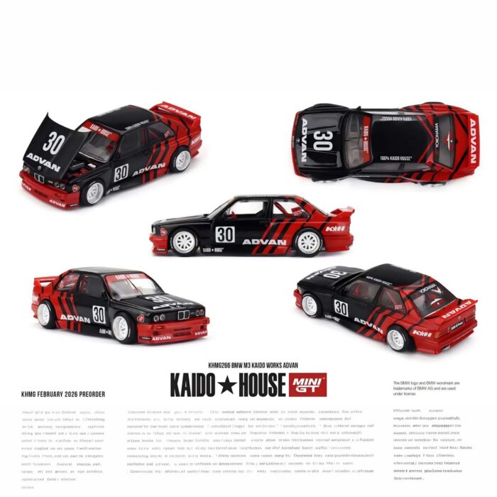 Mini Gt - 2025 BMW M3 (E30) Kaido Works Advan