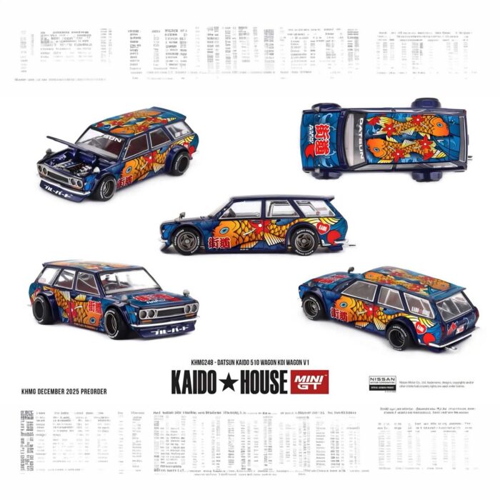 Mini Gt - 1969 Datsun 510 Wagon KOI V1