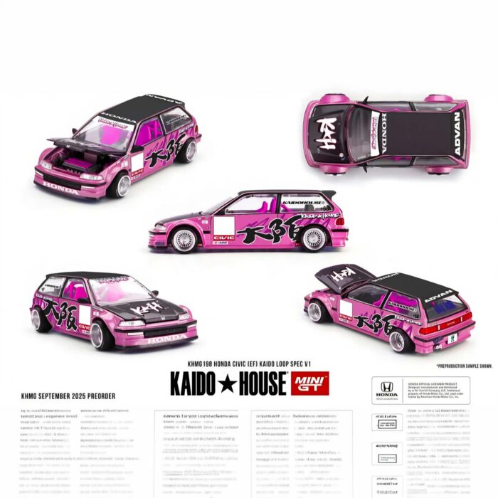 Mini Gt - 1987 Honda Civic (EF) *Kaido Loop* Spec V1