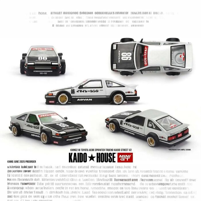 Mini Gt - 1983 Toyota AE86 Sprinter Trueno Kaido Street V2