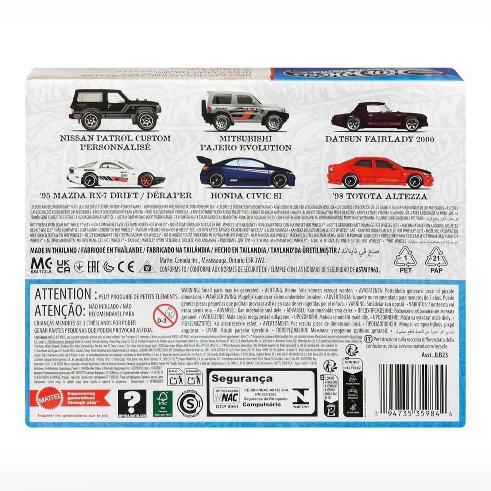 Hot Wheels - Street of Japan Multipack 6-pack in deluxe packaging. - Afbeelding 3
