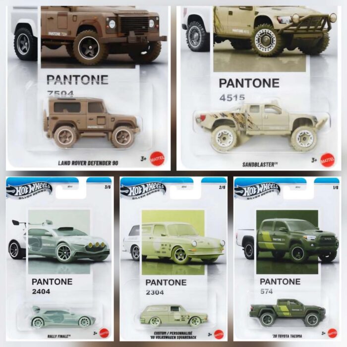 Hot Wheels - Pantone Mix 2 set van 5