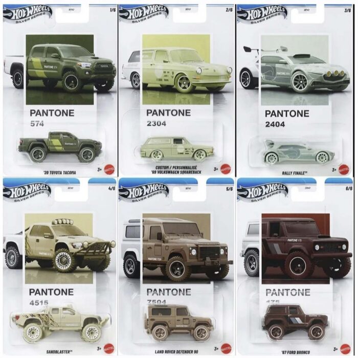Hot Wheels - Pantone Mix 2 Set van 6
