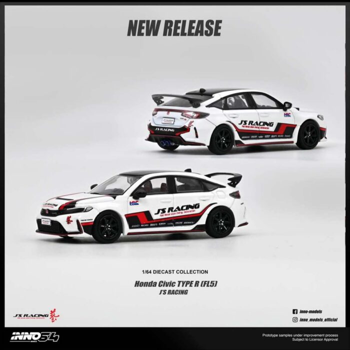 Inno64 - Honda Civic (FL5) J`S Racing, white/black/red