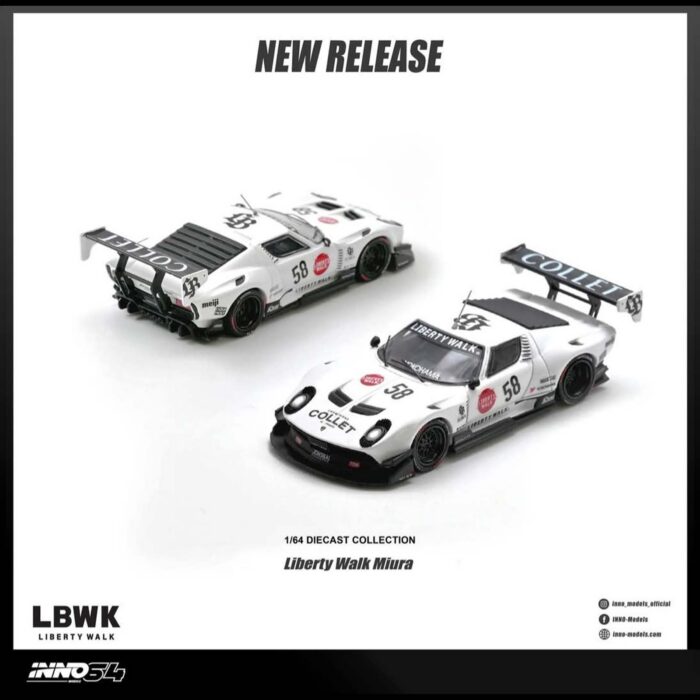 Inno64 - Lamborghini Miura GT LB-Silhouette WORKS, white