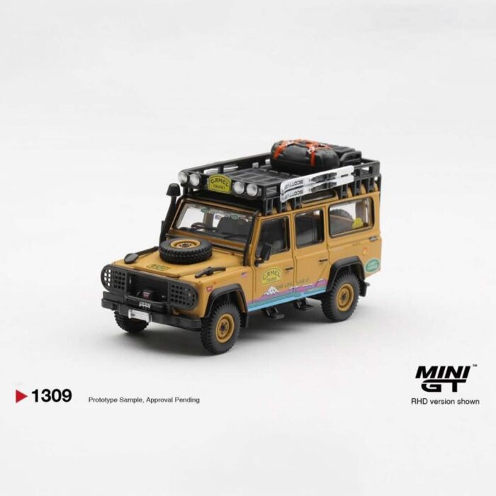 Mini Gt - 1998 Land Rover Defender 110 *Camel Trophy, 1309, blister