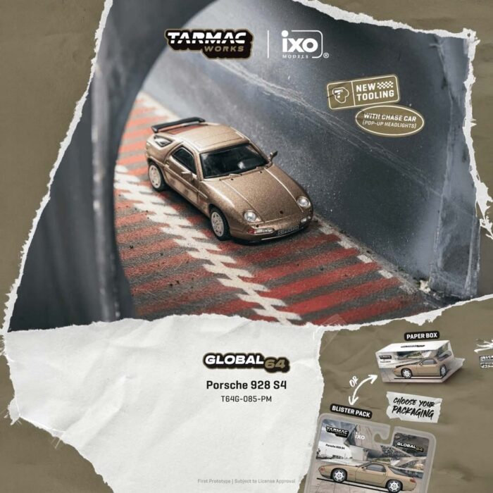 Tarmac - 1992 Porsche 928 S, platinum metallic