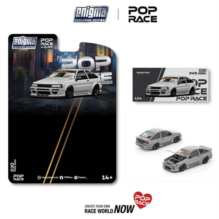 Pop Race - RWB AE86, matte grey