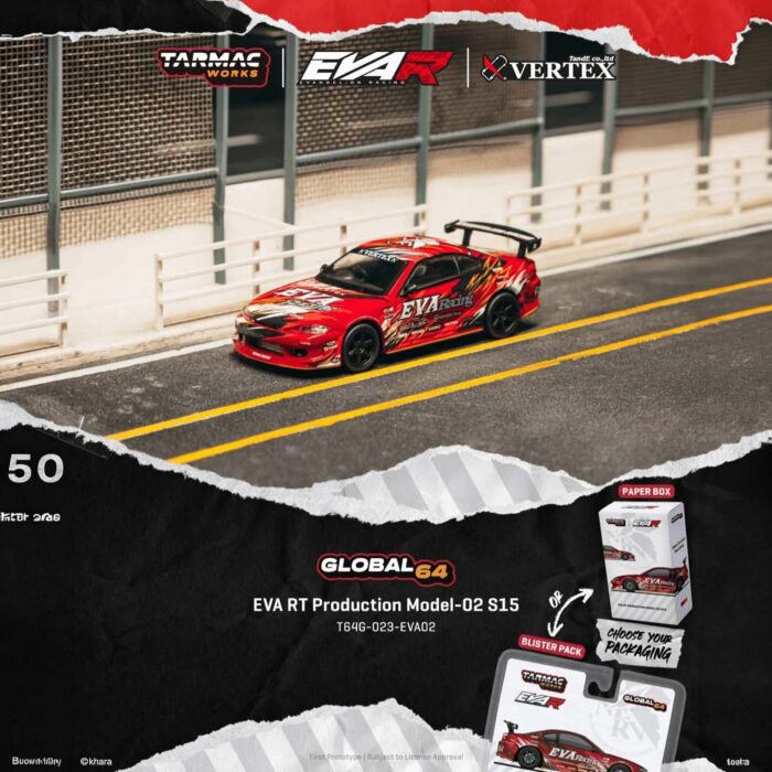 Tarmac - 2025 Nissan Silvia (S15) EVA RT Production Model-02, blister