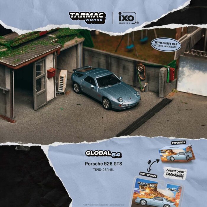 Tarmac - 1992 Porsche 928 GTS, blue metallic