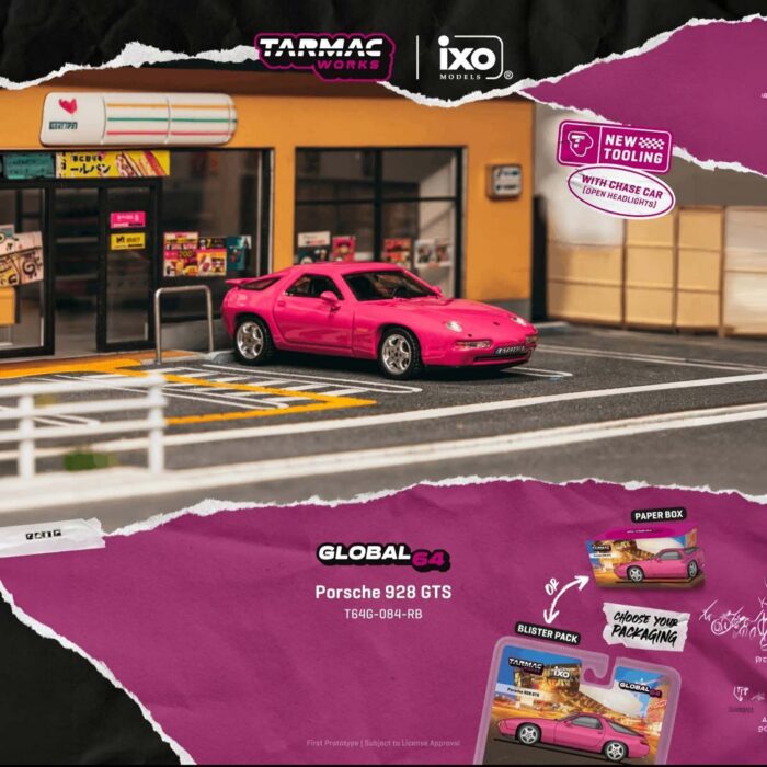 Tarmac - 1992 Porsche 928 GTS, rubystone red