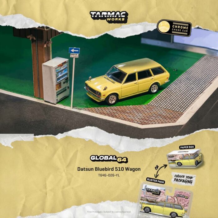 Tarmac - 1973 Datsun 510 Bluebird Wagon, blister